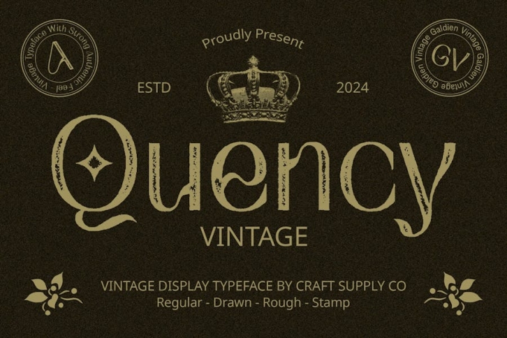 Quency Vintage Font Download