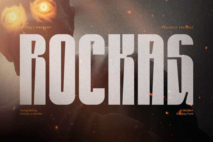 Rockas - A Modern Sport Display Font Font Download