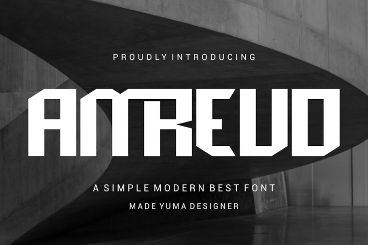 Amreud - Logotype Display Font Font Download