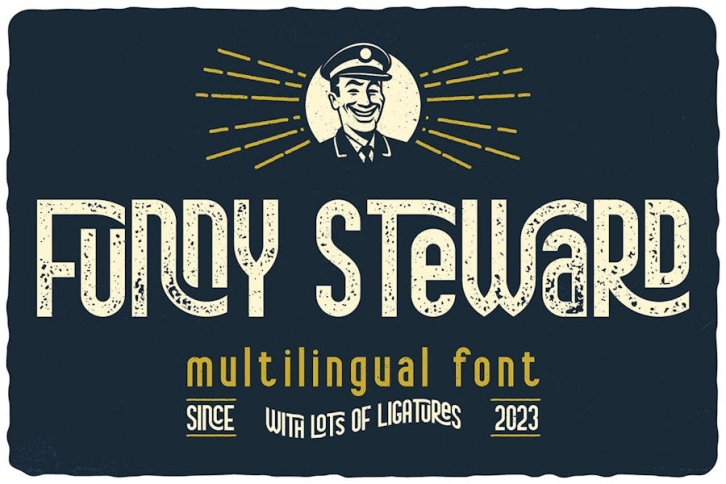 Funny Steward Display Font Font Download