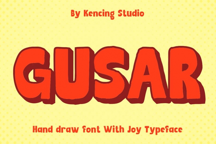 Gusar - Retro Sans Display + Extrude Font Download