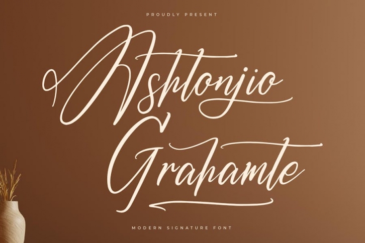 Ashtonjio Grahamte Modern Signature Font Font Download