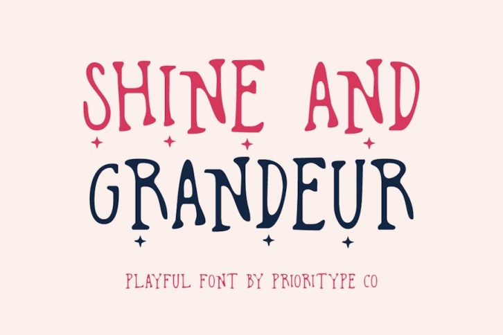 Shine And Grandeur - Playful Font Font Download