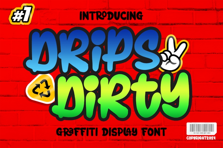 Drips Dirty Modern Marker Graffiti Brush Font Font Download