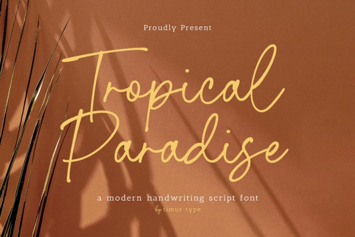 Tropical Paradise - Modern Handwriting Script TT Font Download