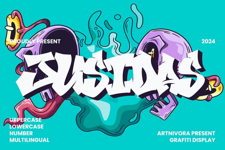 Jusidas - Grafiti Display Font Font Download