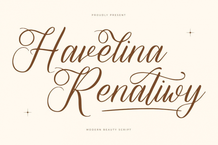 Havelina Renatiwy Modern Script Font Font Download