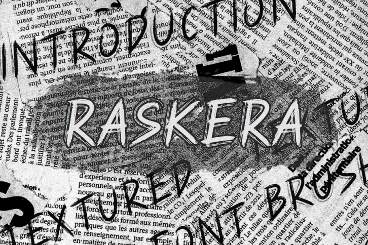 RASKERA - Hand Brush Font Font Download