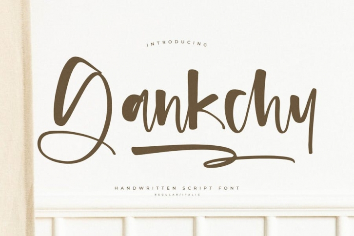 Gankchy Handwritten Script Font Font Download