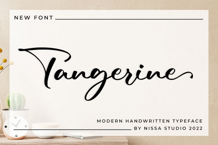 Tangerine - Elegant Script Font Font Download