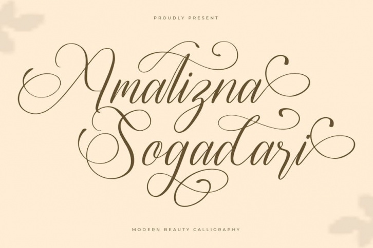 Amatizna Sogadari Calligraphy Script Font Font Download