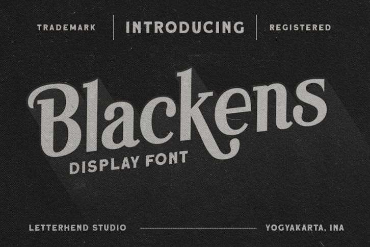 Blackens Font Download