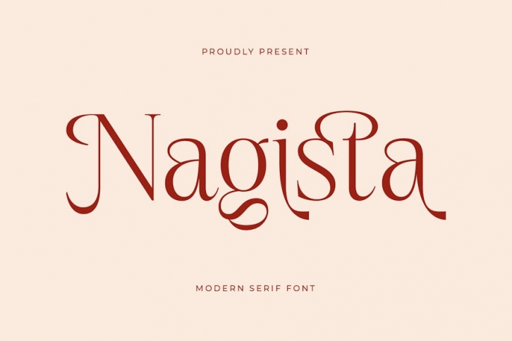 Nagista Modern Serif Font Font Download