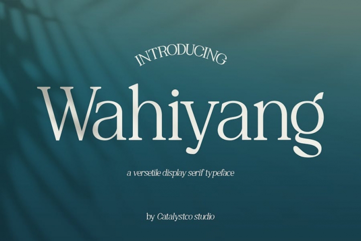 Wahiyang Display Serif Font Font Download