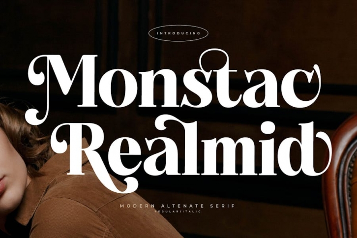 Monstac Realmid Modern Serif Font Font Download