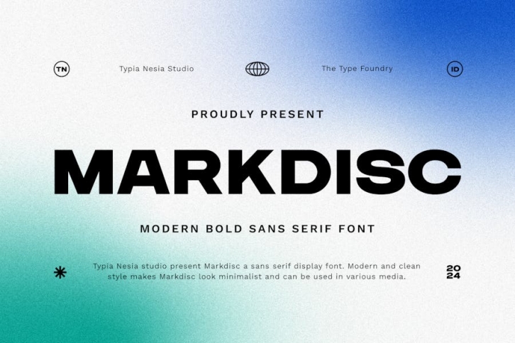 Markdisc - Modern Bold Sans Serif Font Font Download