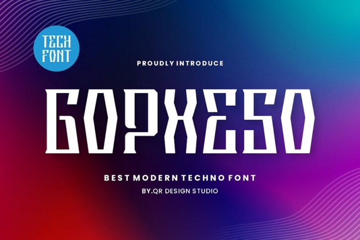 Gopxeso - Digital & Tech Font Font Download