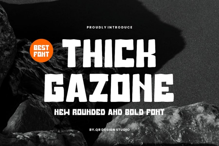 Thick Gazone - Rounded Font Font Download