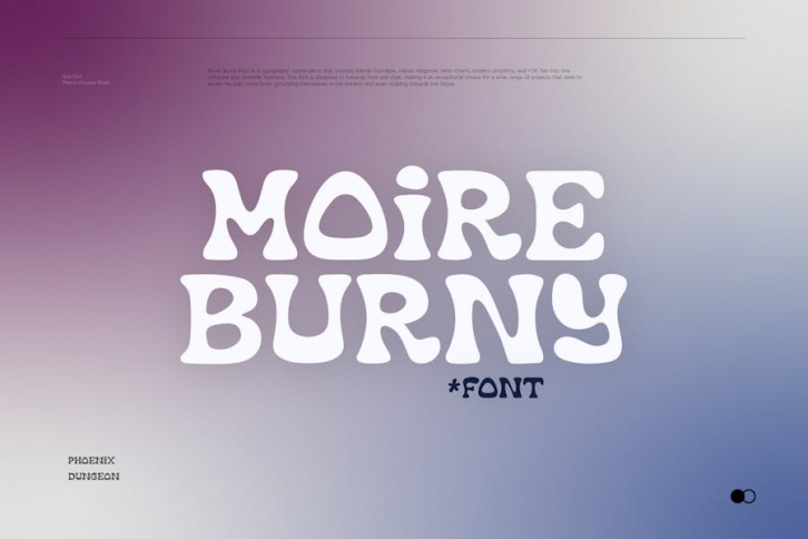 Moire Burny Font Font Download