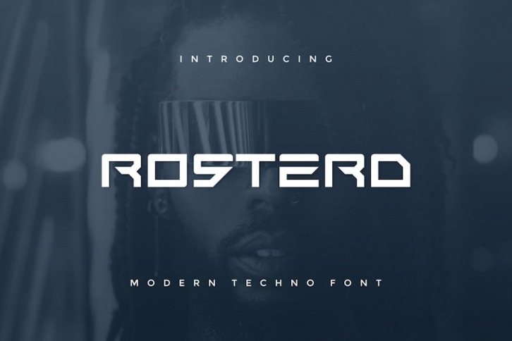 Rosterd Modern Techno Font Font Download