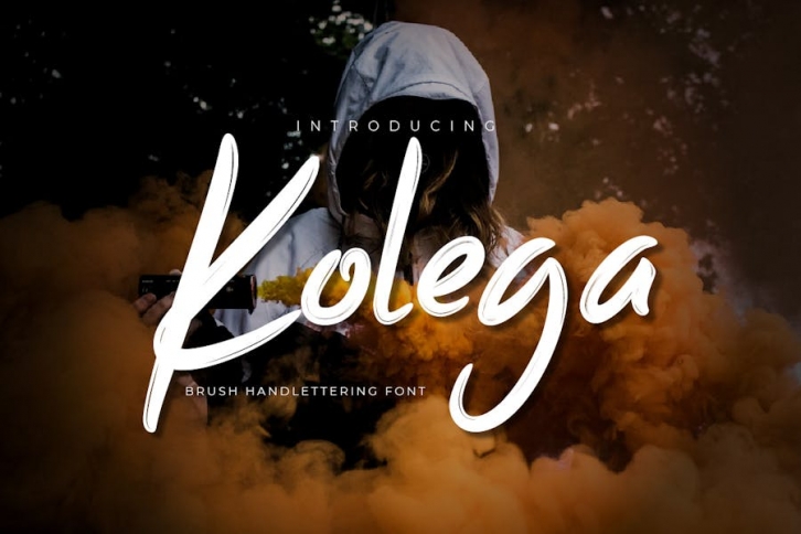 Kolega - Brush Handwritten Font Font Download