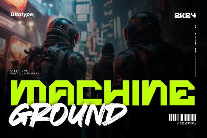 Machine Ground Font Download