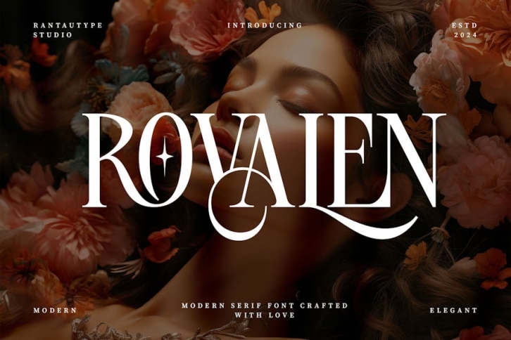 Rovalen Modern Serif Font Font Download