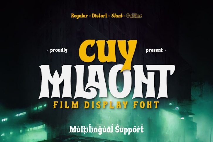 Cuy Mlaont - Film Display Font Font Download