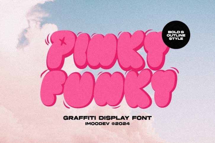 Pinky Funky - Graffiti Display Font Font Download