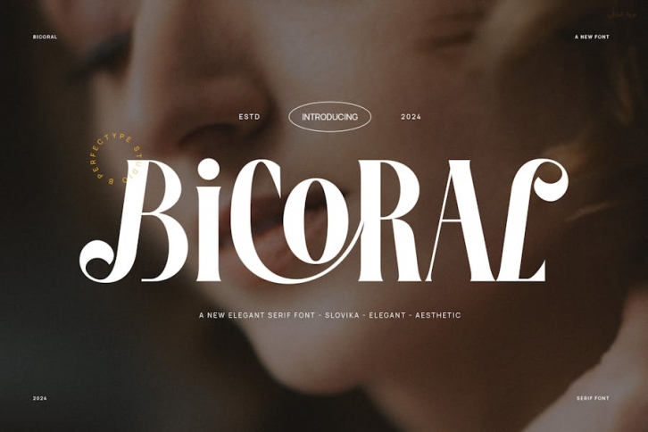 Bicoral Elegant Serif Font Typeface Font Download