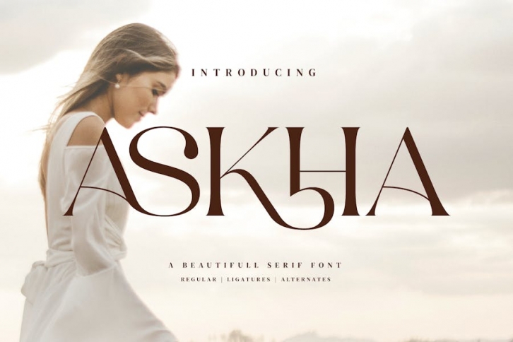 Askha - Beautifull Ligature Font Font Download