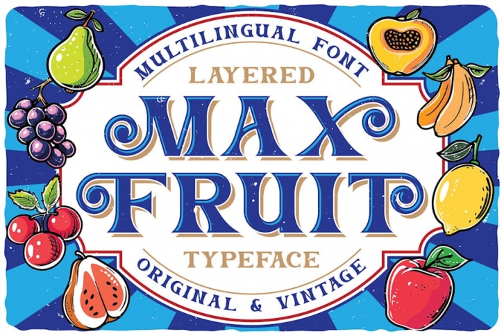 Max Fruit Bold Retro Font Font Download