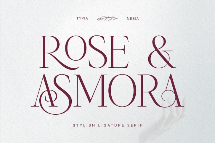 Rose & Asmora - Stylish Ligature Serif Font Download