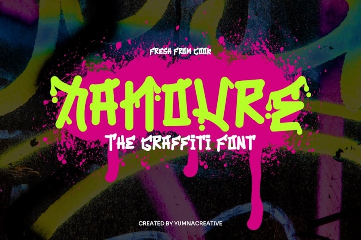 Xanovre - Unique Graffiti  Font Font Download