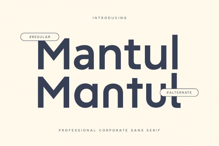 Mantul - Professional Corporate Sans Serif Font Download