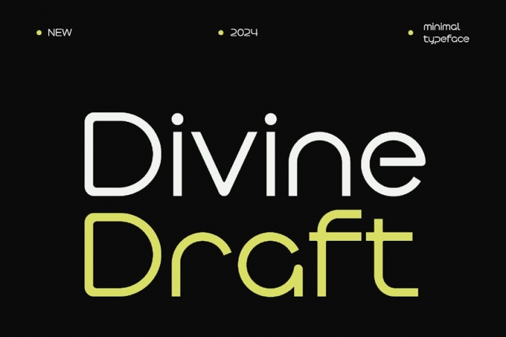 Divine Draft - Minimal Sans Typeface Font Download