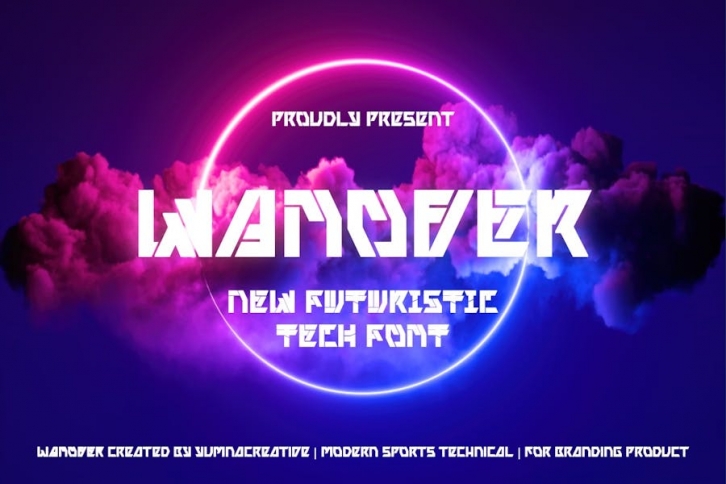 Wanover - Futuristic Techno Font Font Download