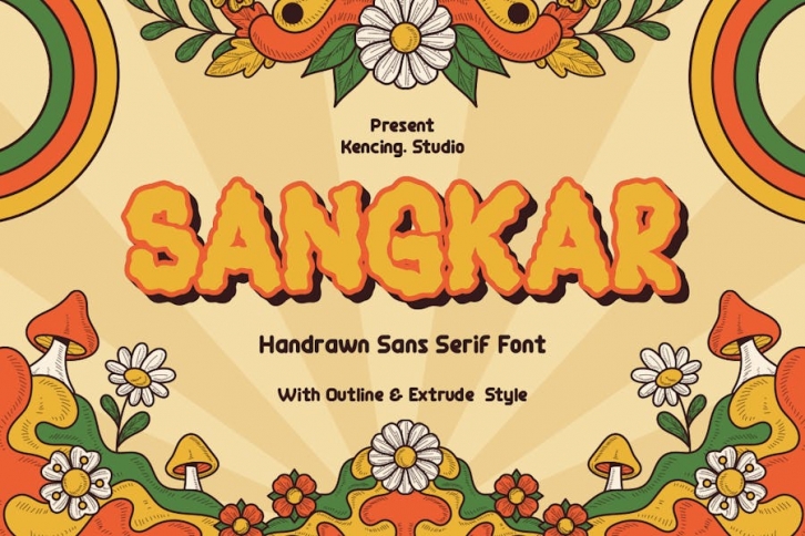 Sangkar - Modern Cartoon Display + Extrude Font Download