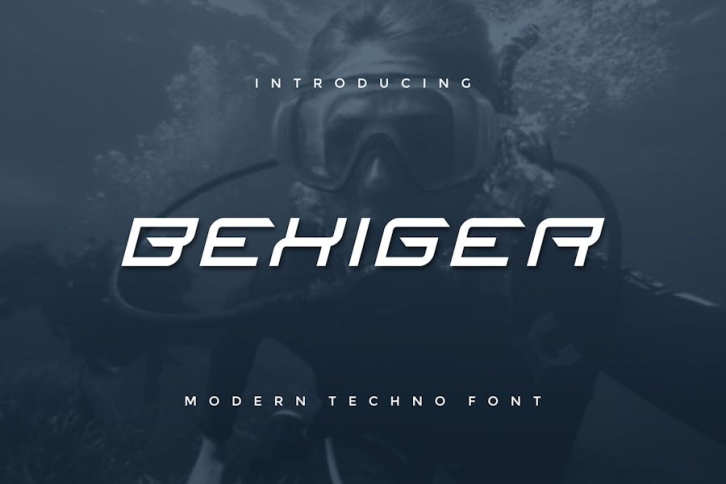 Bexiger - Modern Techno Sport Font Font Download