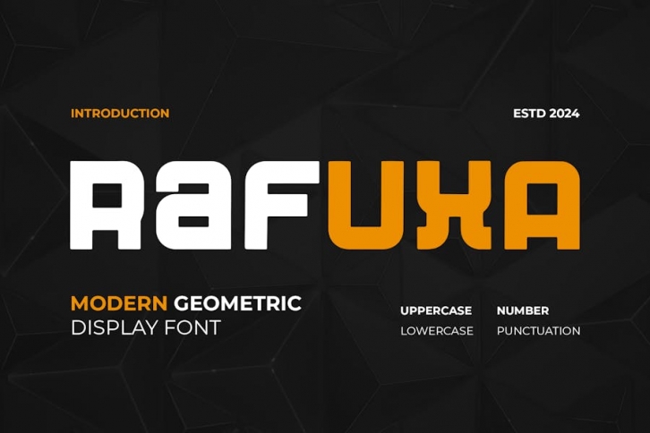 Rafuxa - A Modern Geometric Font Font Download