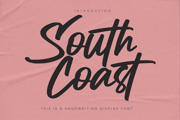 South Coast - This is a Handwriting Display Font Font Download