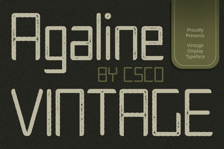 Agaline Vintage Font Download