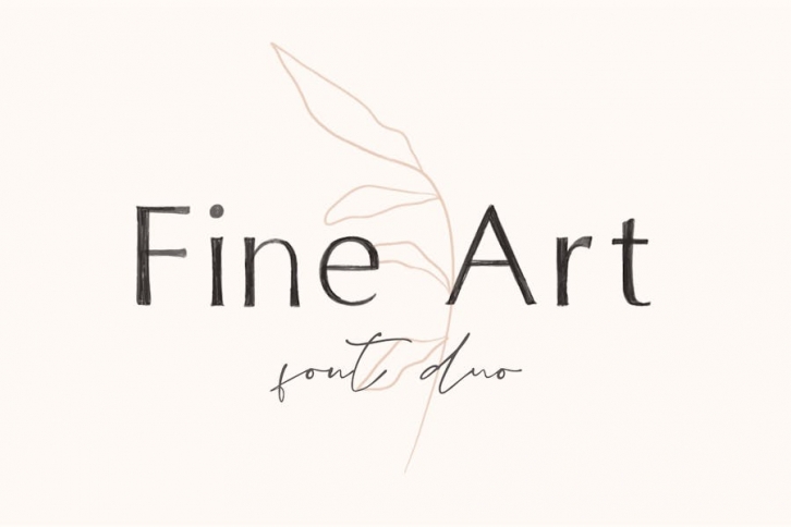 Fine Art Font duo Font Download