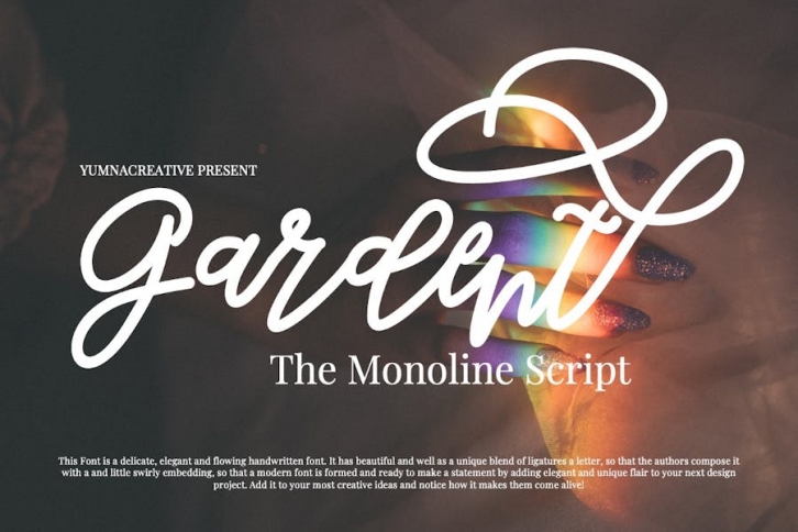 Gardent - Monoline Script Font Font Download