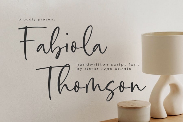 Fabiola Thomson - Handwritten Script Font TT Font Download