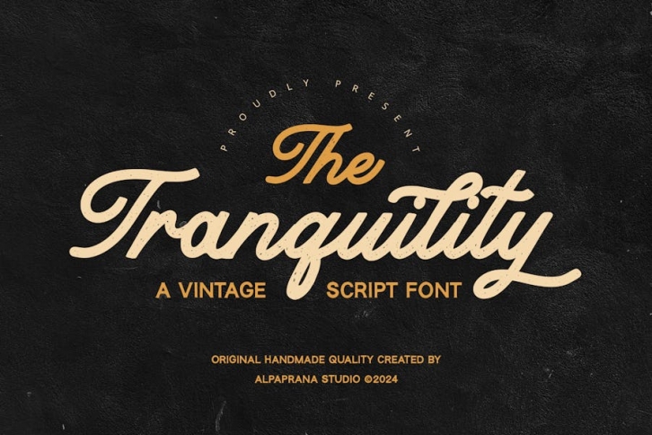 Tranquility Font Download