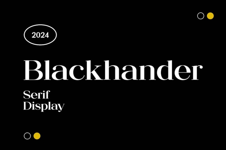 Blackhander Serif Display Font Font Download