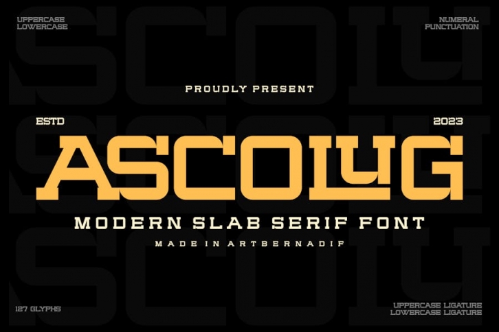 Ascolug - Slab Serif Font Font Download