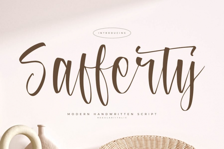 Safferty Modern Handwritten Script Font Download
