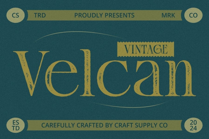 Velcan Vintage Font Download